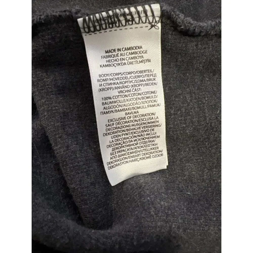 POLO RALPH LAUREN Sweater Men’s L DARK GRAY Cotton‎ French Rib Half Zip Pullover